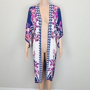 Flying Tomato Blue Floral Kimonos